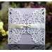 Dark Blue Invitation Card Laser Cut Paper Slay-up Holiday Card